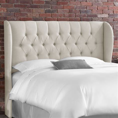 Tufted Wingback Headboard King Size