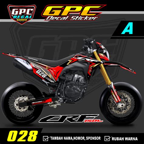 Decal Crf L Fullbody Trail Supermoto Dekal Stiker Variasi Motor Crf