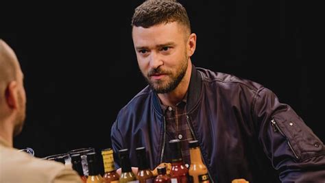 Watch Justin Timberlake Cry A River While Eating Spicy Wings On Hot Ones Season Finale Maxim