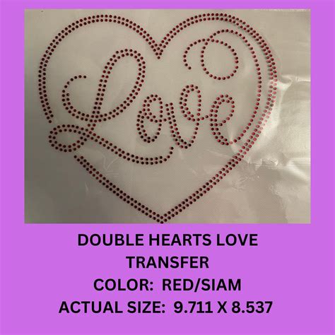 Various Love Rhinestone T Shirt Transfer And Templates Etsy