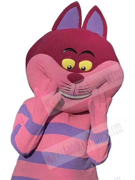 Naughty Cheshire Cat Mascot Costume Alice S Adventures In Wonderland Cartoon