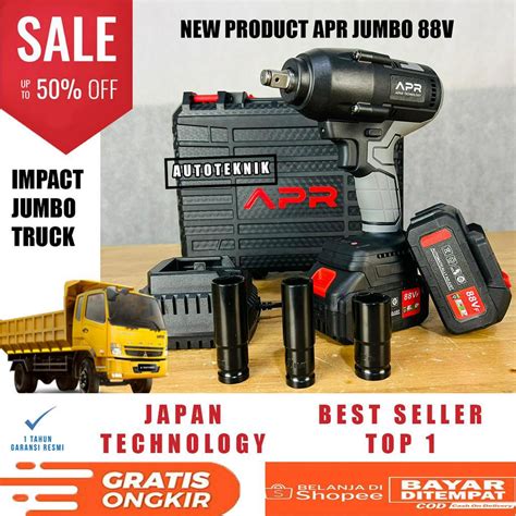 Jual Apr Japan Impact Wrench Jumbo V Nm Mesin Pembuka Baut Roda