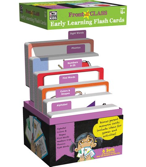 Buy Carson Dellosa Early Learning Flash Card Set—PreK-Grade 3 Alphabet ...