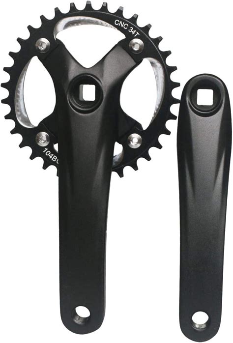 Amazon Yuhoo Single Speed Crankset T Mm Crank Arms