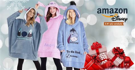 Scopri Il Regalo Di Natale Per Lei La Felpa Coperta Oversize Disney A