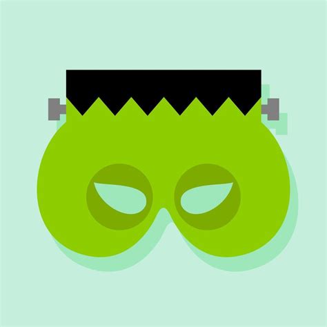 Monster halloween mask in flat style 6330974 Vector Art at Vecteezy