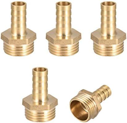 Sourcing Map Brass Hose Barb Fitting Connector Mm Barb X G Male