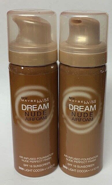 2 Pack Maybelline New York Dream Nude Air Foam Foundation Choose From