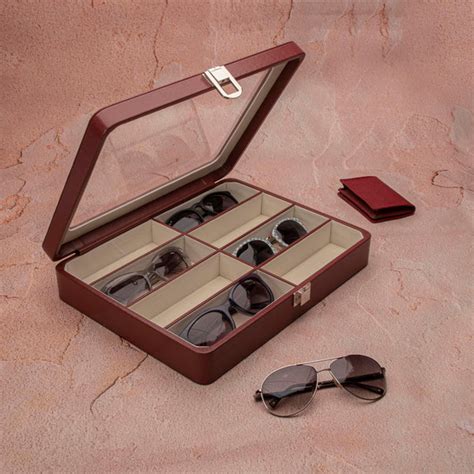 Designer Luxury Genuine Leather Sunglasses Box I Sunglass Storage India Leather Talks