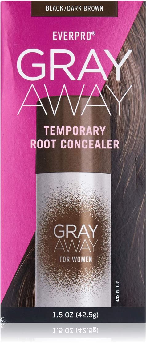 Amazon Everpro Gray Away Temporary Root Concealer Black Dark