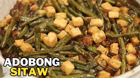 Adobong Sitaw With Tofu Recipe YouTube