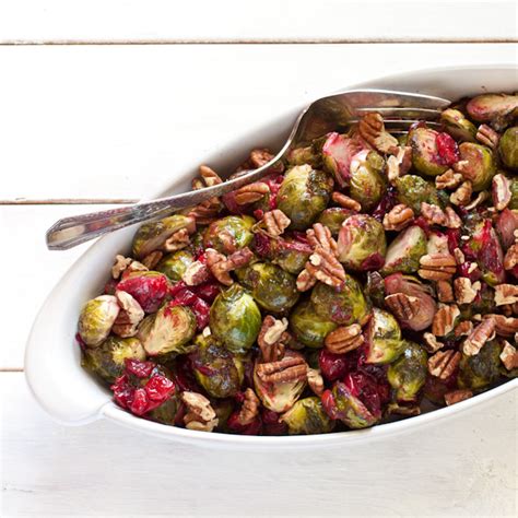 Roasted Brussels Sprouts With Fresh Cranberries