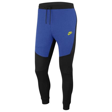 Old Season Nike Tech Fleece Joggers Blue Black Yellow Refurbished Traxcentric