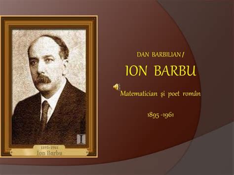 Ion barbu | PPT