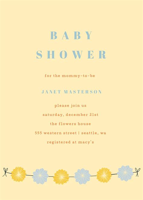 Customizable, Free, Online Baby Shower Card Templates | Make Free Baby ...