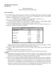 Econ C Econometrics Tutorial With Answers Pdf Econ C