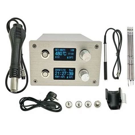 Ksger 2 In 1 Oled T12 Soldering Station Rework Station Hot Air Gun Soldeirng Repair Tools Kit At