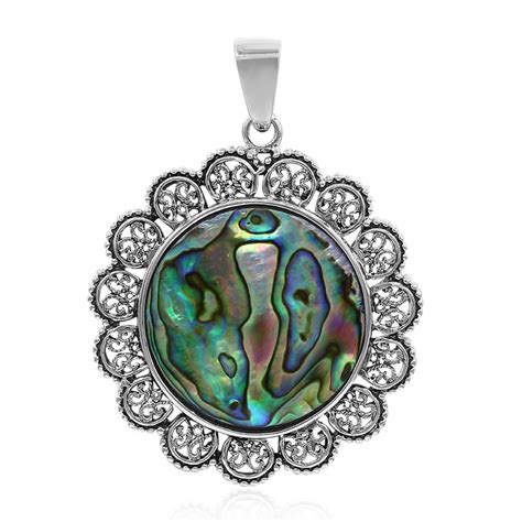 Art Of Nature Chinesische Abalone Silber Anh Nger Mm