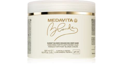 Medavita Blondie Sunset Blonde Enhancing Deep Mask tiefenwirksame Maske für warme Blondtöne