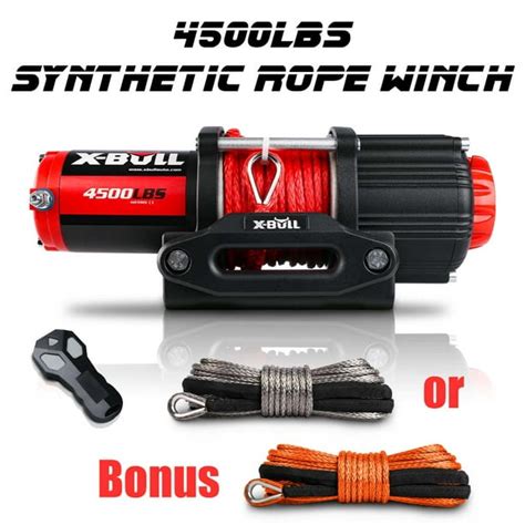 X Bull 4500lbs Winch 12v Electric Winch Kits With Fairlead Atvutv