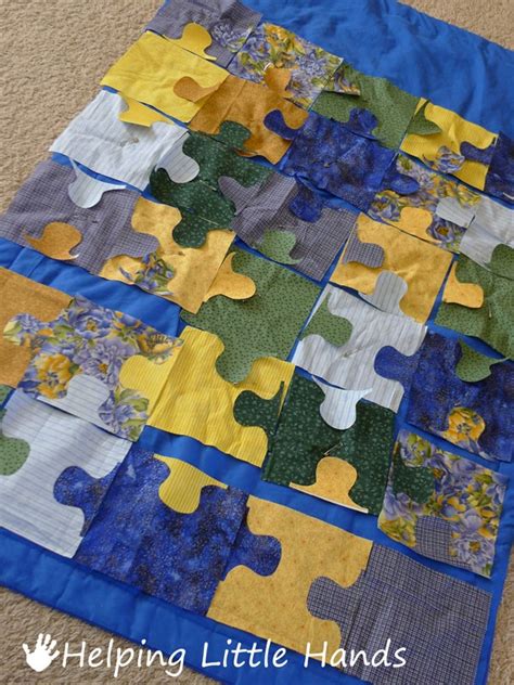 Pieces By Polly Jigsaw Puzzle Baby Quilt Free Pattern Included