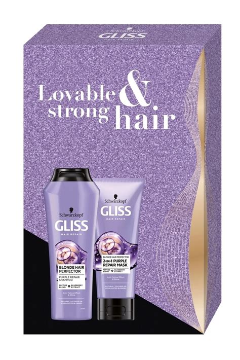 Gliss DK Blonde Hair Perfector šampon maska LacinaDrogerie cz