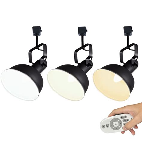 FSLiving J Type Track Lighting Black Industrial Ceiling Spotlighting