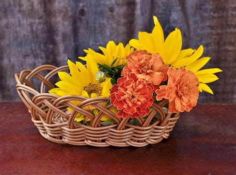 Baskets Of Flowers Sunflower Free Stock Photo - Public Domain Pictures