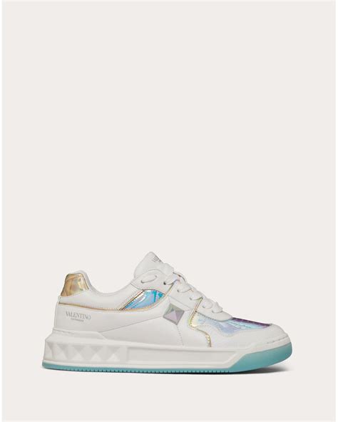 Valentino Garavani One Stud Low Top Sneaker In Nappa Leather With