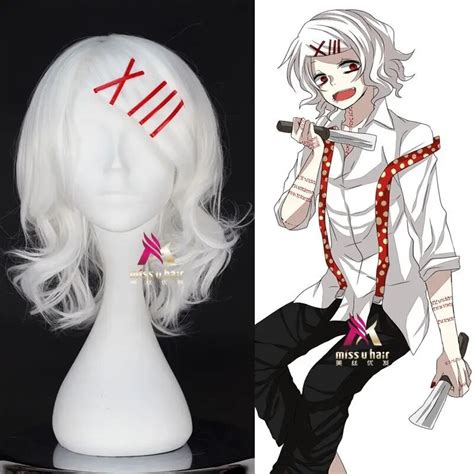 72Y Anime Tokyo Ghoul Juzo Suzuya Juuzou Pure White Heat Resistant