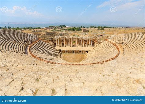 Theater Of Hierapolis Archaeological Site In Turkey Stock Image Image