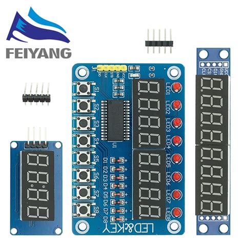 Module d affichage numérique LED 4 Bits TM1638 MAX7219 8 Bits 7