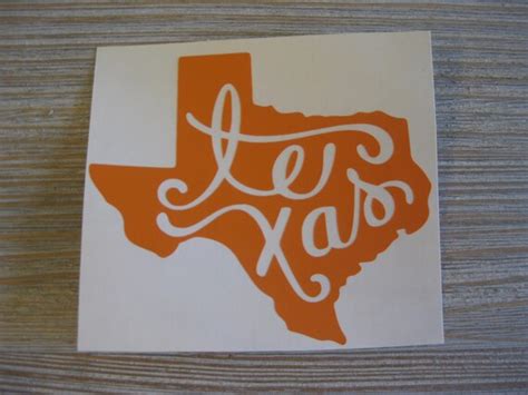 Texas State Car Decal Texas Car Decal Car Decal Texas | Etsy