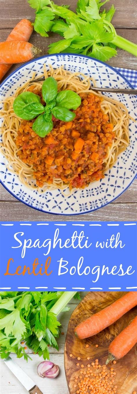 Spaghetti With Lentil Bolognese Vegan Heaven Vegetarian Pasta