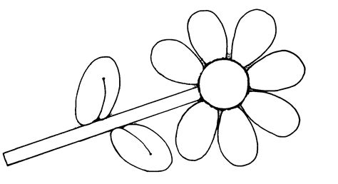 Spring Flower Clipart Black And White - ClipArt Best