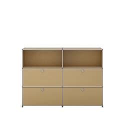 USM Haller Sideboard mit 4 Klapptüren und 2 offenen Fächern