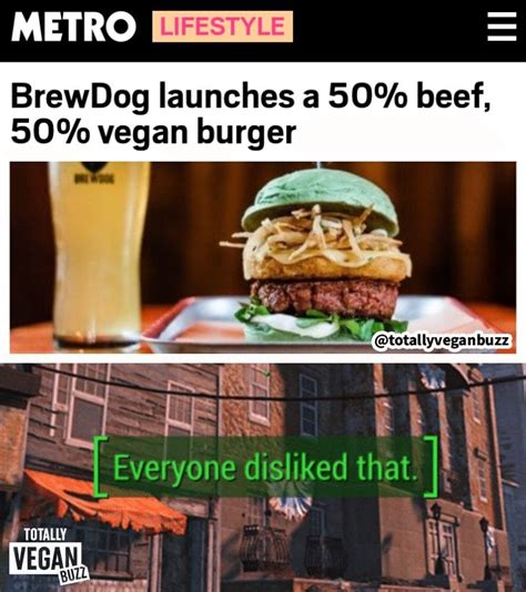 BrewDog launches 50% vegan burger and 50% what everyone dislikes ...