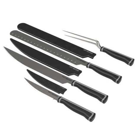 Pit Boss 4 Piece BBQ Knife Set Stainless Steel Brisket Slice Trim Fork ...