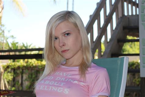 Thin Blonde Girl Jocelyn Sweets Parts Her Pussy Lips For The First Time CoedCherry