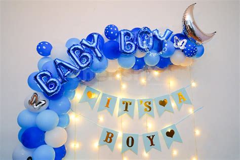 A Blue Theme Welcome Baby Boy Decor For Your Welcome Celebrations In