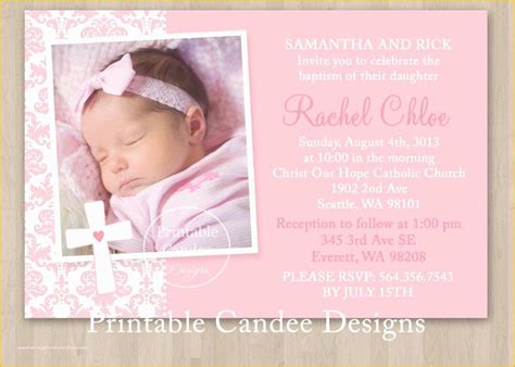 Baby Dedication Invitations Free Template Of Baby Dedication Invitation