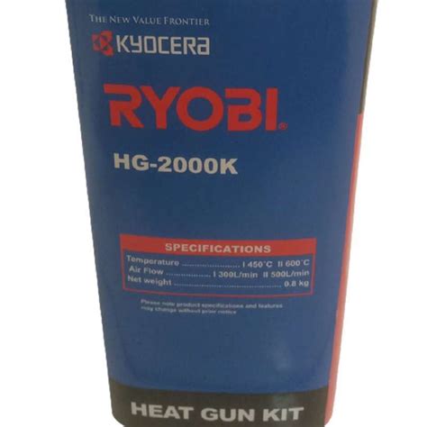 Jual Ryobi Hg 2000k Heat Gun Kit Hot Air Alat Pemanas Plastik 2000w Di Seller Palugada Official