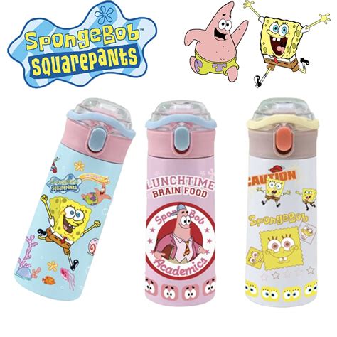 Botella T Rmica De Bob Esponja De 600ml Taza De Aislamiento T Rmico De