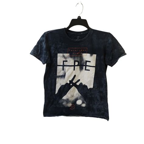 Twenty One Pilots Dark Blue Tie Dye Shirt Size Small Gem