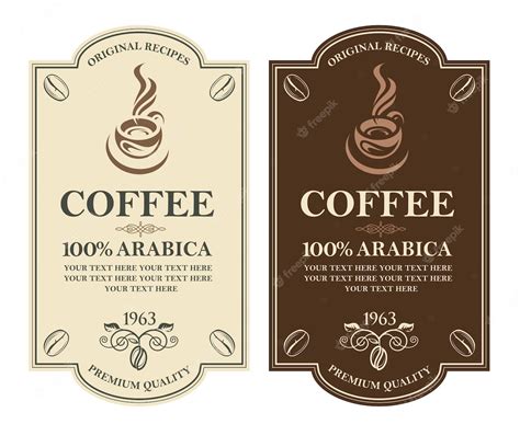 Etiqueta Para Garrafa De Café Para Imprimir