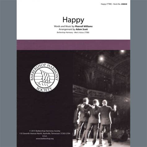 Happy From Despicable Me Arr Adam Scott Sheet Music By Pharrell