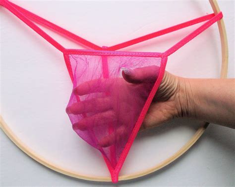 Men G String Thong SUPER NAKED Sheer Vibrant Color Stocking Etsy