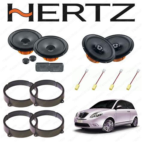 Kit 6 Altoparanti Hertz Anteriori E Posteriori Adattatori Lancia Y