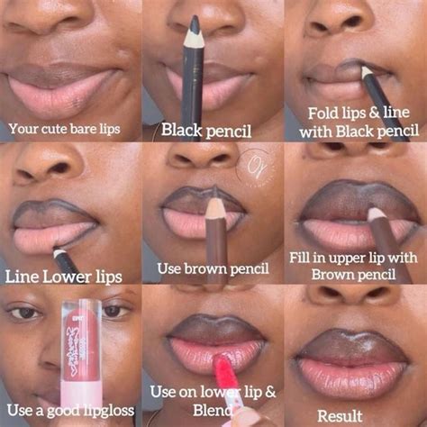 Easy Way To Get Your Lips Glossed In Nude Combo Dark Skin Makeup