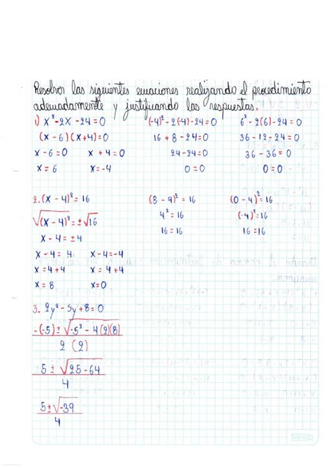 Solution Ecuaciones Lineales Y Cuadr Ticas Studypool